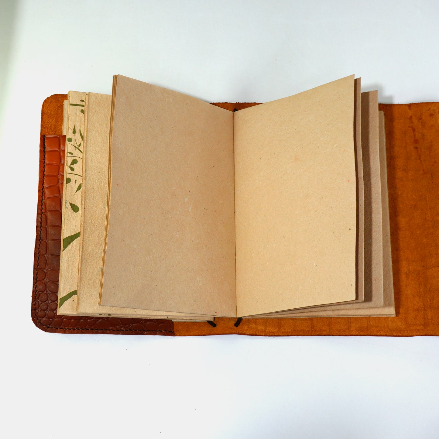Refillable Natural Leather Notebook