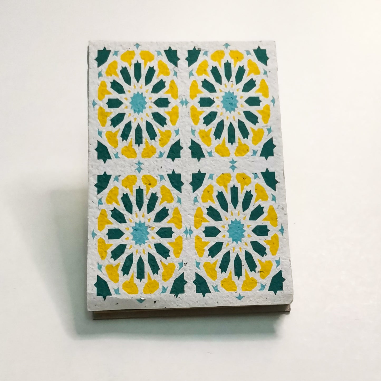 Islamic pattern recycled paper notebook