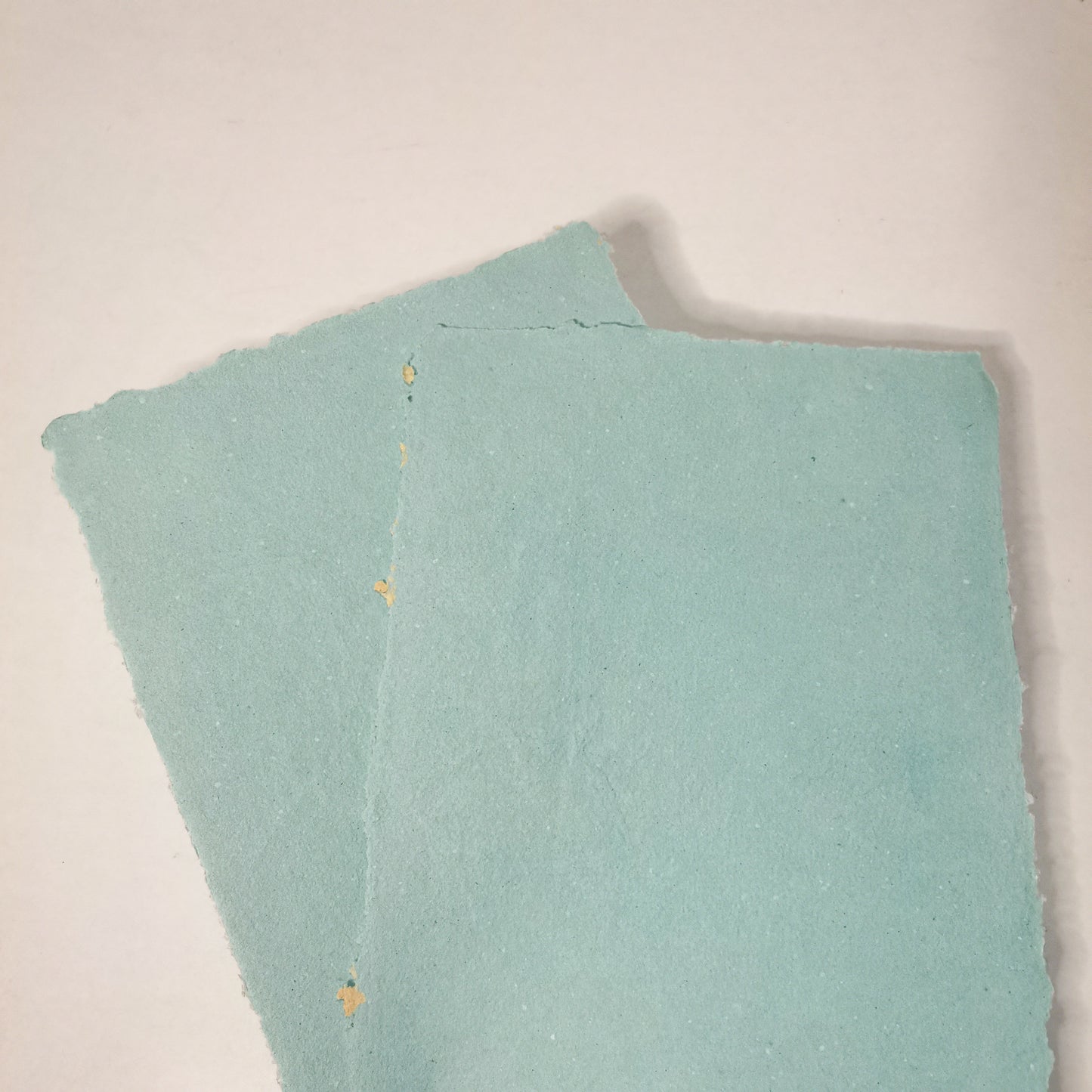 Colored recycled paper