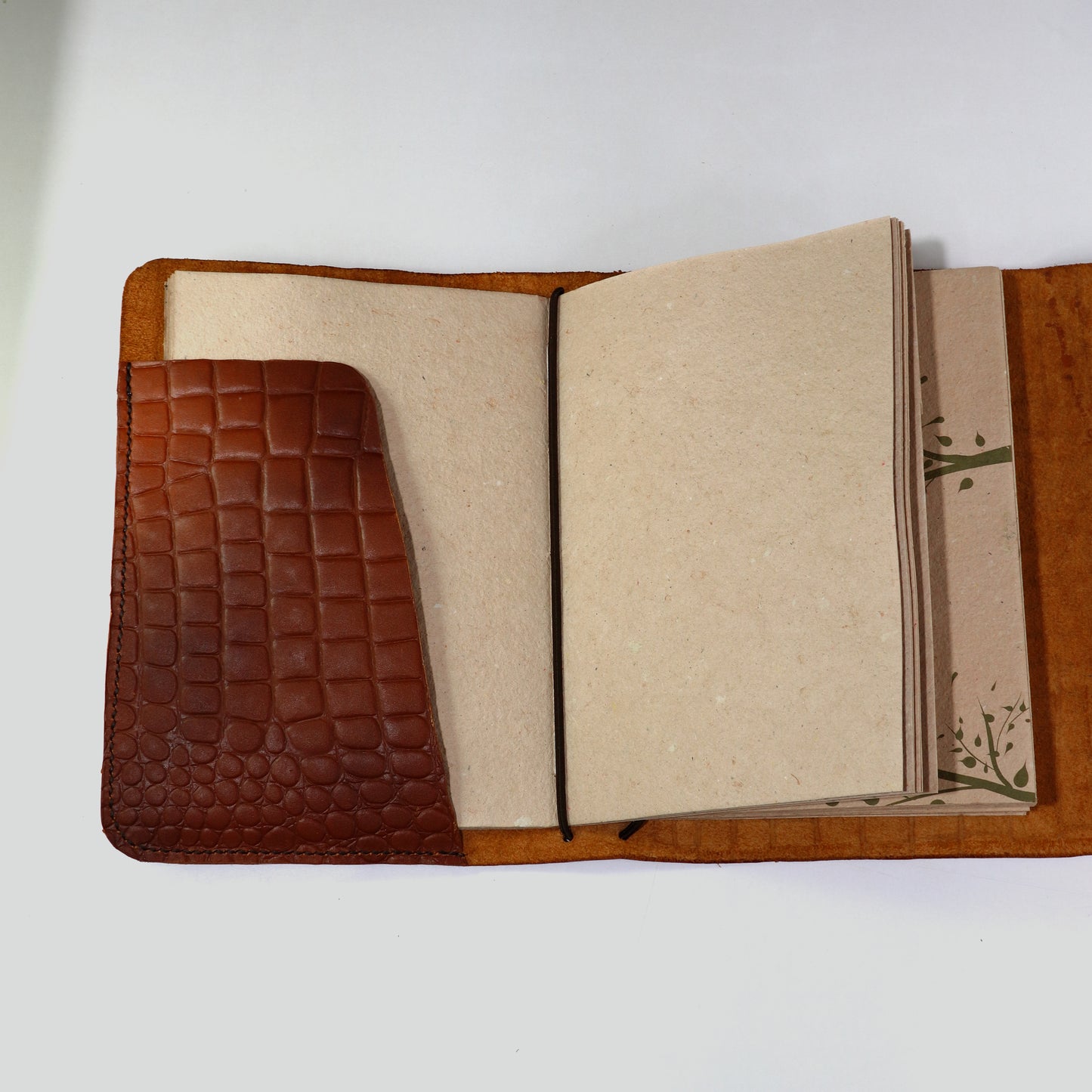 Refillable Natural Leather Notebook