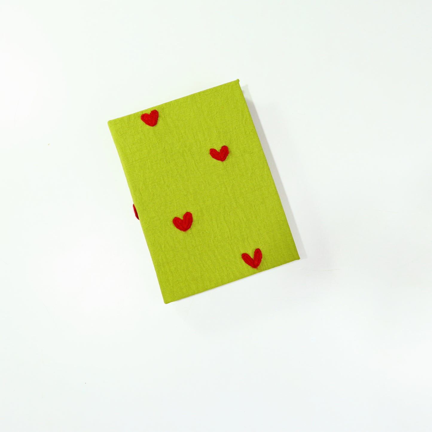 Red hearts hardcover notebook