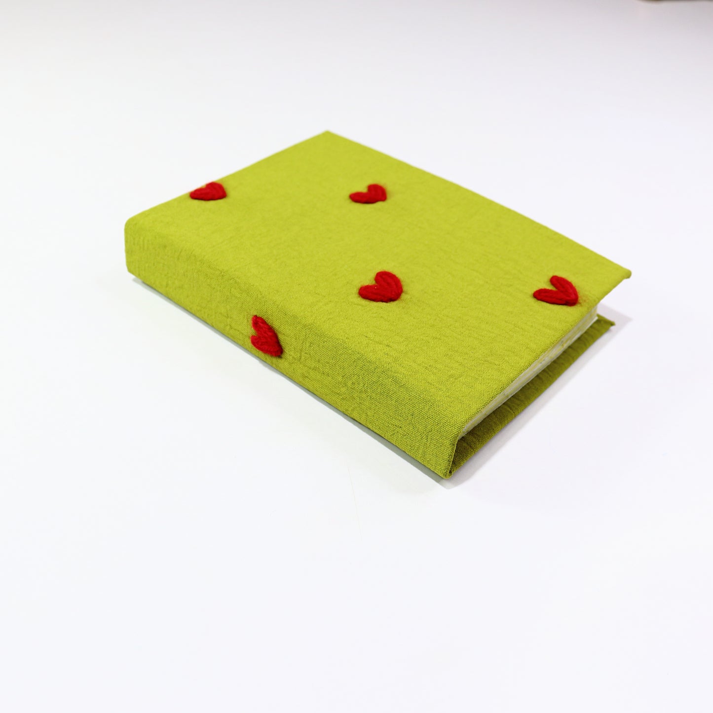 Red hearts hardcover notebook