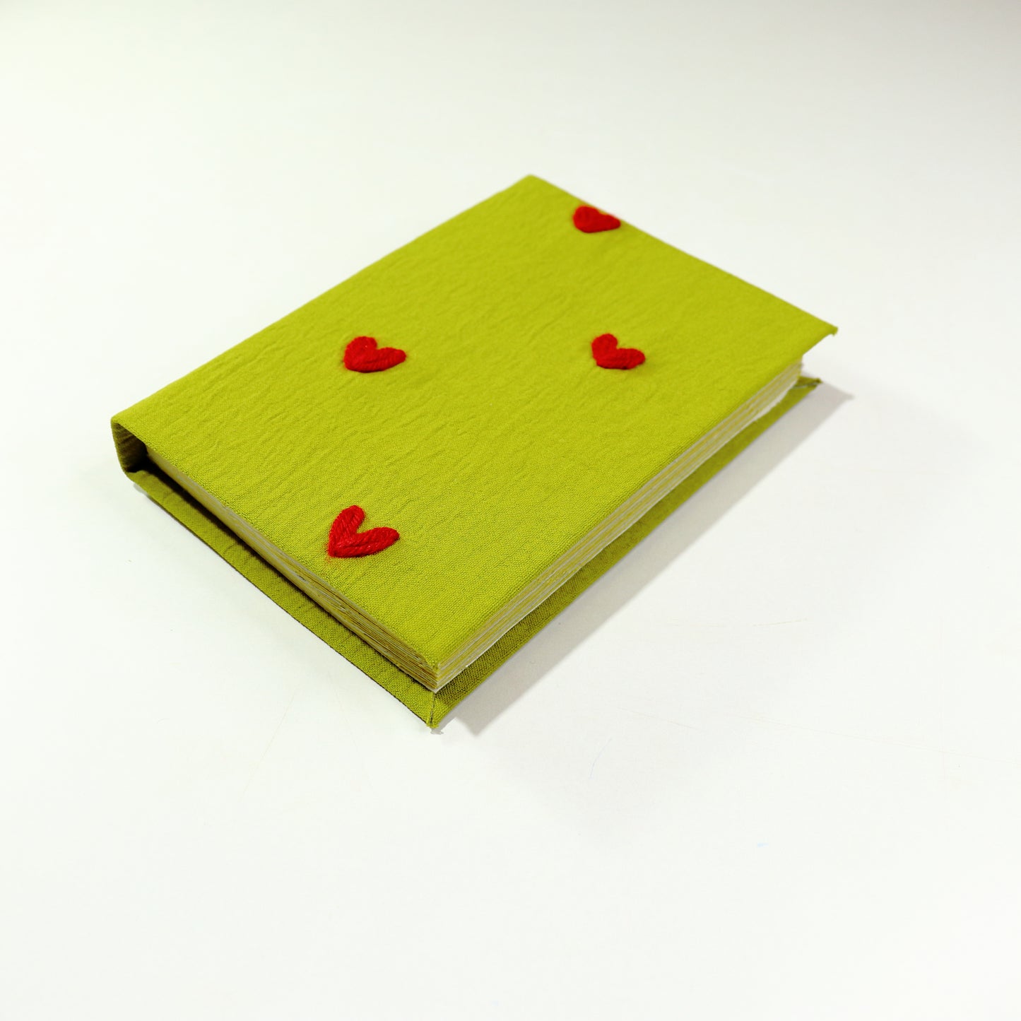 Red hearts hardcover notebook