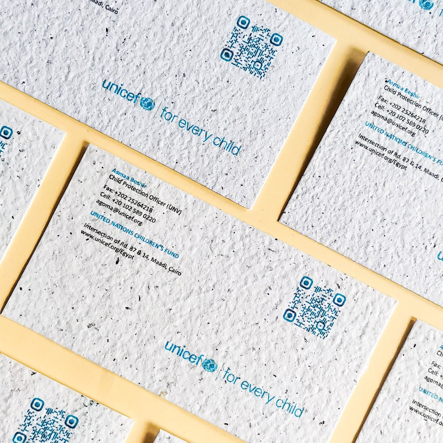 Eco-Friendly Recycled Paper Business Cards